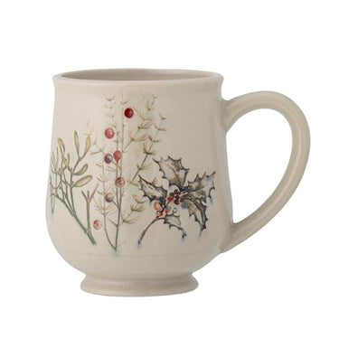 Bloomingville Hollie Becher, Tasse, Grün, Steingut, T9xH11 cm, 400 ml im Sale